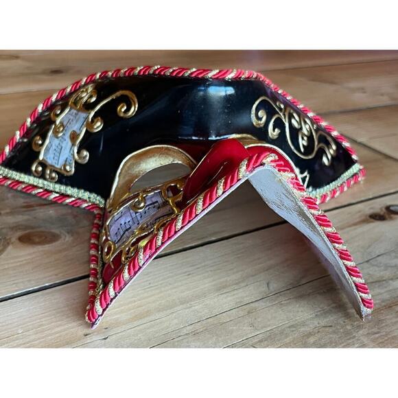 Maschera Del Galeone Original Hand Painted Mask. Stamped. Pirate? Music.No strap - Picture 6 of 10